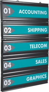 Flat Wayfinding Sign System