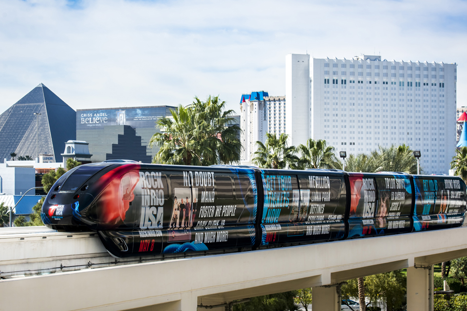 Brands Capture Attention with Las Vegas Monorail Train Wraps