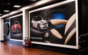 custom-printed graphics interior environments