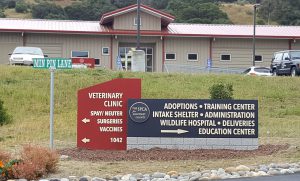 SPCA for Monterey County wayfinding signage Merry Trucksis