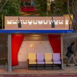 movie theatre bus shelter