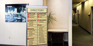 interior directional signs Howard Industries