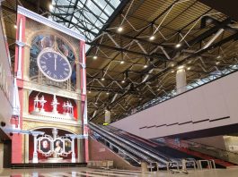 Sheremetyevo international airport LG business solutions digital signage