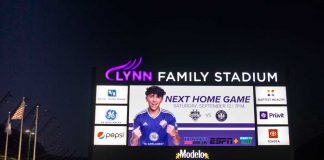 Rueff sign company lynn family stadium
