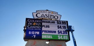 golden acorn casino sign cns signs