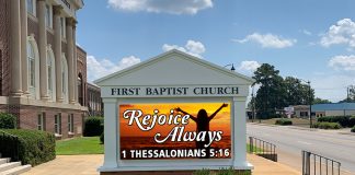 church digital sign