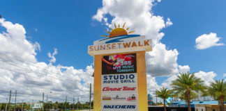 sunset walk digital signage