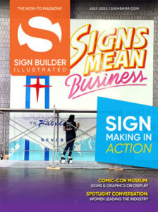 sign builder illustrated july 2022