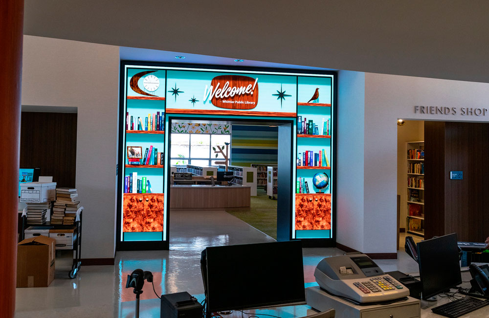 library digital signage