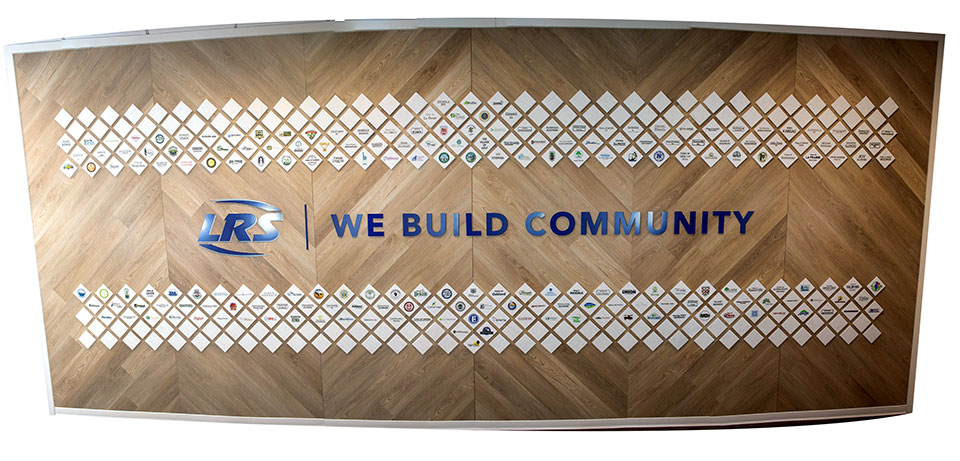 We Build Community Wall Display