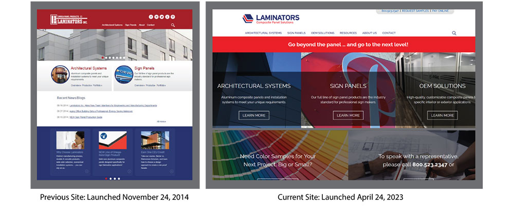 Laminators New Website