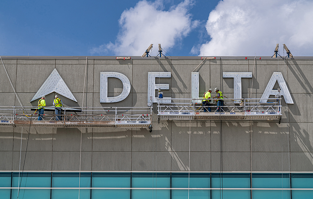 Delta Center Signage