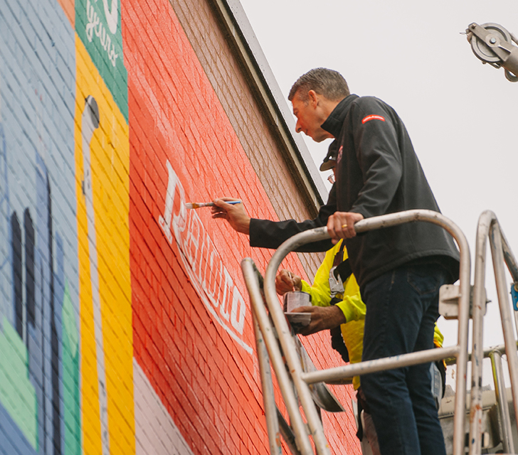 Radio Flyer Mural