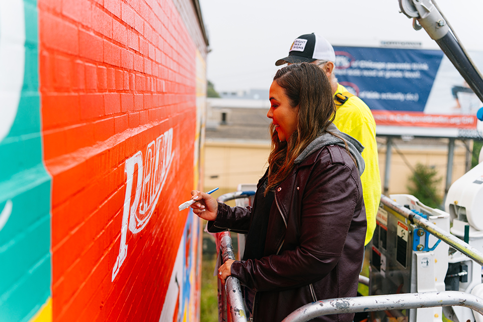 Radio Flyer Mural