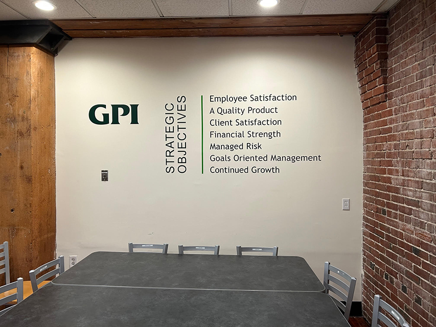 Branding GPI Boston Office